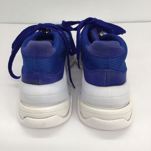 Jeffrey Campbell Hotspot Blue Oversized Dad Sneakers Platform NWOT Size 7 - Picture 4 of 9